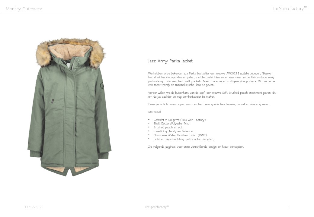 1. Outerwear Monkey Girls Aw2021 by TheSpeedfactory™